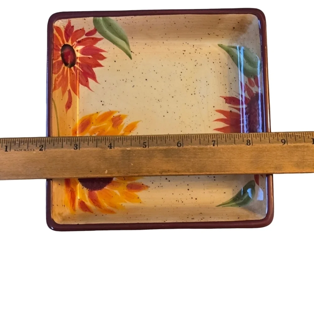 Pfaltzgraff Evening Sun Sandwich Appetizer Plate with Rim Retired EUC 3